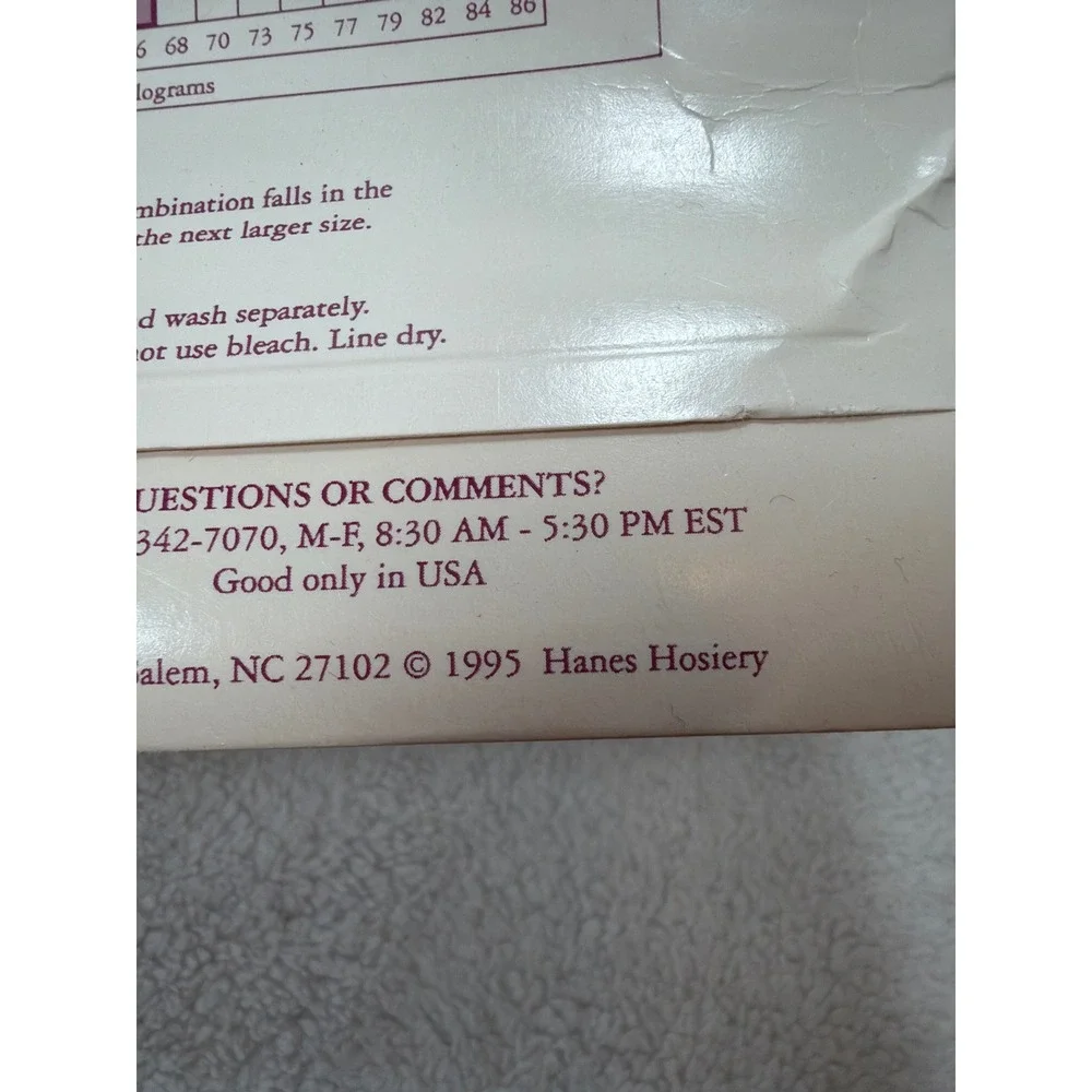 VTG 1995 Hanes Silk Reflections Pantyhose CD Sable Silky Sheer Sandalfoot